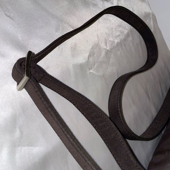 Calvin Klein Nylon Shoulder Bag Crossbody Brown Medium - Picture 8 of 11